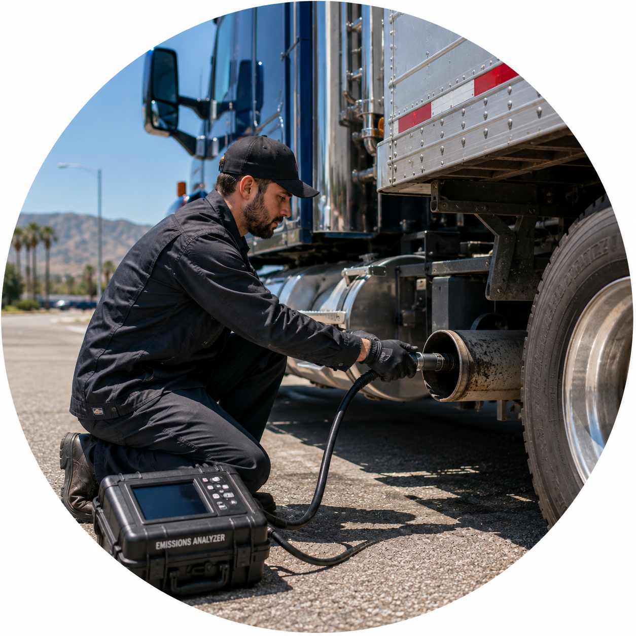 PT400 Mobile Diesel Clean Truck Check Testing Unit